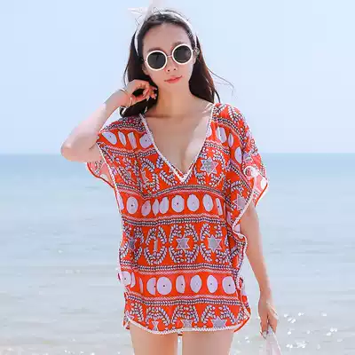 Swimsuit women's three-piece bikini cover belly slim skirt sexy small breasts gather retro fashion hot spring swimsuit
