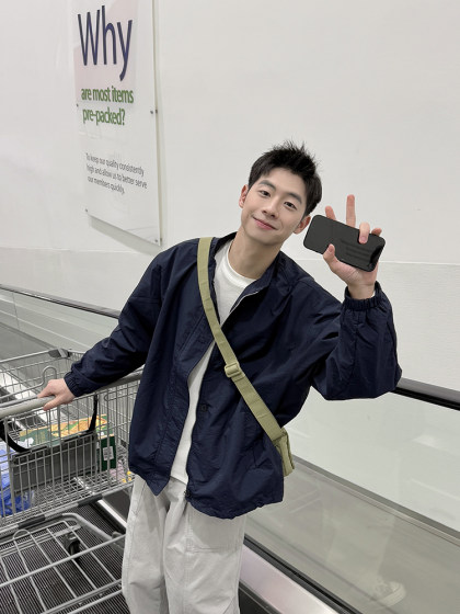 纯色拉链立领夹克男生2025新款春秋季外套上衣工装百搭