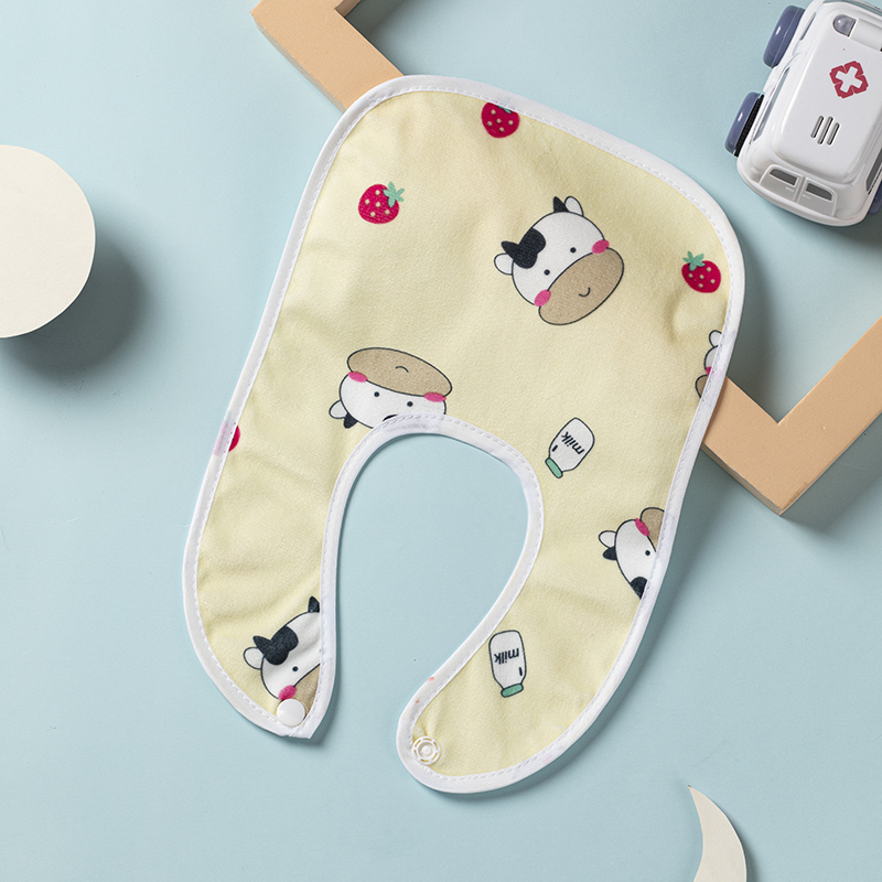 Baby waterproof saliva towel newborn cartoon small bib infant child absorbent flannel baby newborn scarf