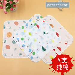 6 ຊອງ gauze pure cotton saliva wipes baby thin handkerchief newborn thin face washcloth baby square towel type A