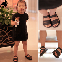 South Korea TOEOT Children DIY Snappers Men and Women Tide Shoes Summer Anti-slippers Soft parent shoes and beach shoes