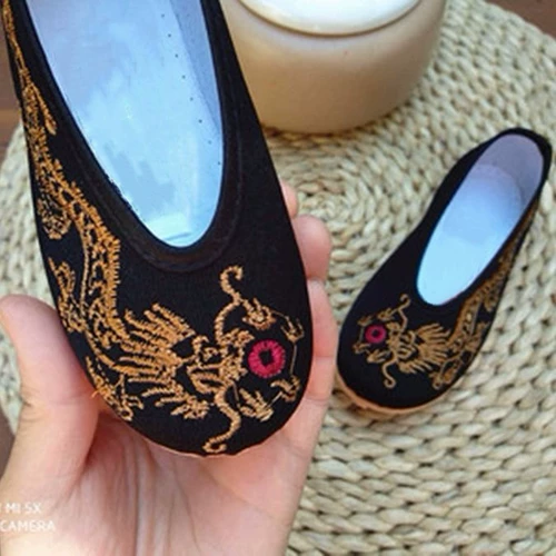 Детское дышащее ханьфу для мальчиков, детская этническая обувь, этнический стиль