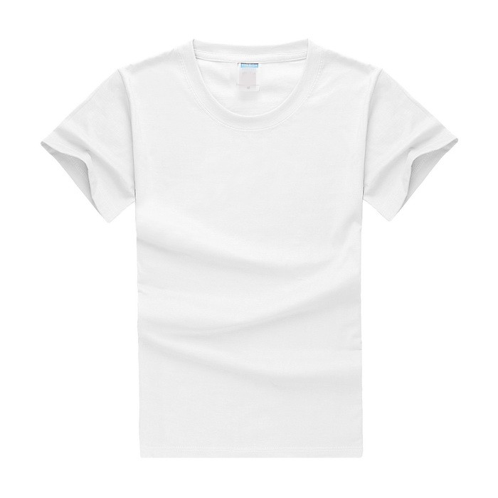 Tinh khiết bông trắng trẻ em của vòng cổ ngắn tay T-Shirt chàng trai và cô gái mặc tay sơn trống từ bi mẫu giáo quần áo