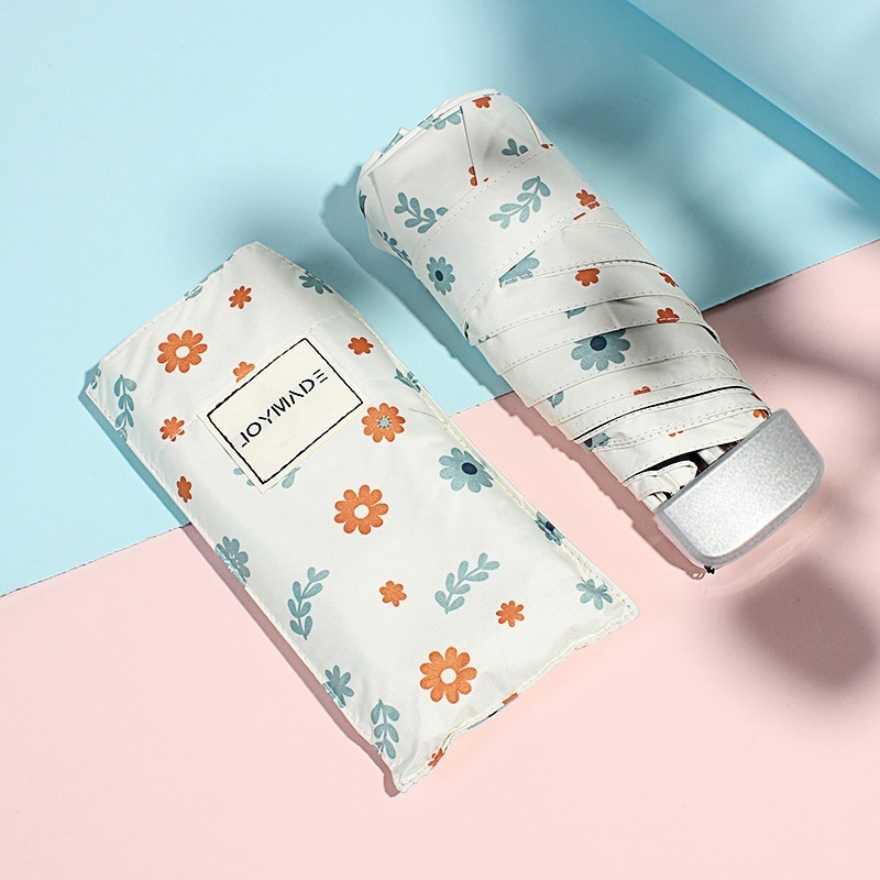 晴雨两用五折伞防雨防紫外线