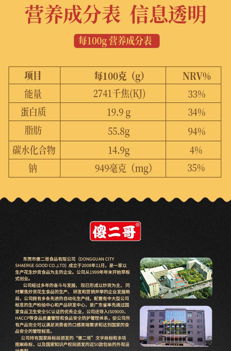 超市大牌傻二哥！酒鬼花生米椒盐味400g