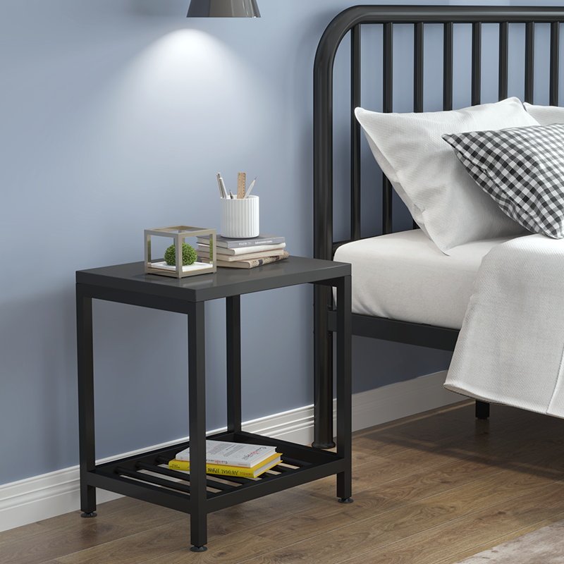 Bedside table simple modern Nordic ins style locker bedroom small cabinet iron simple storage rack