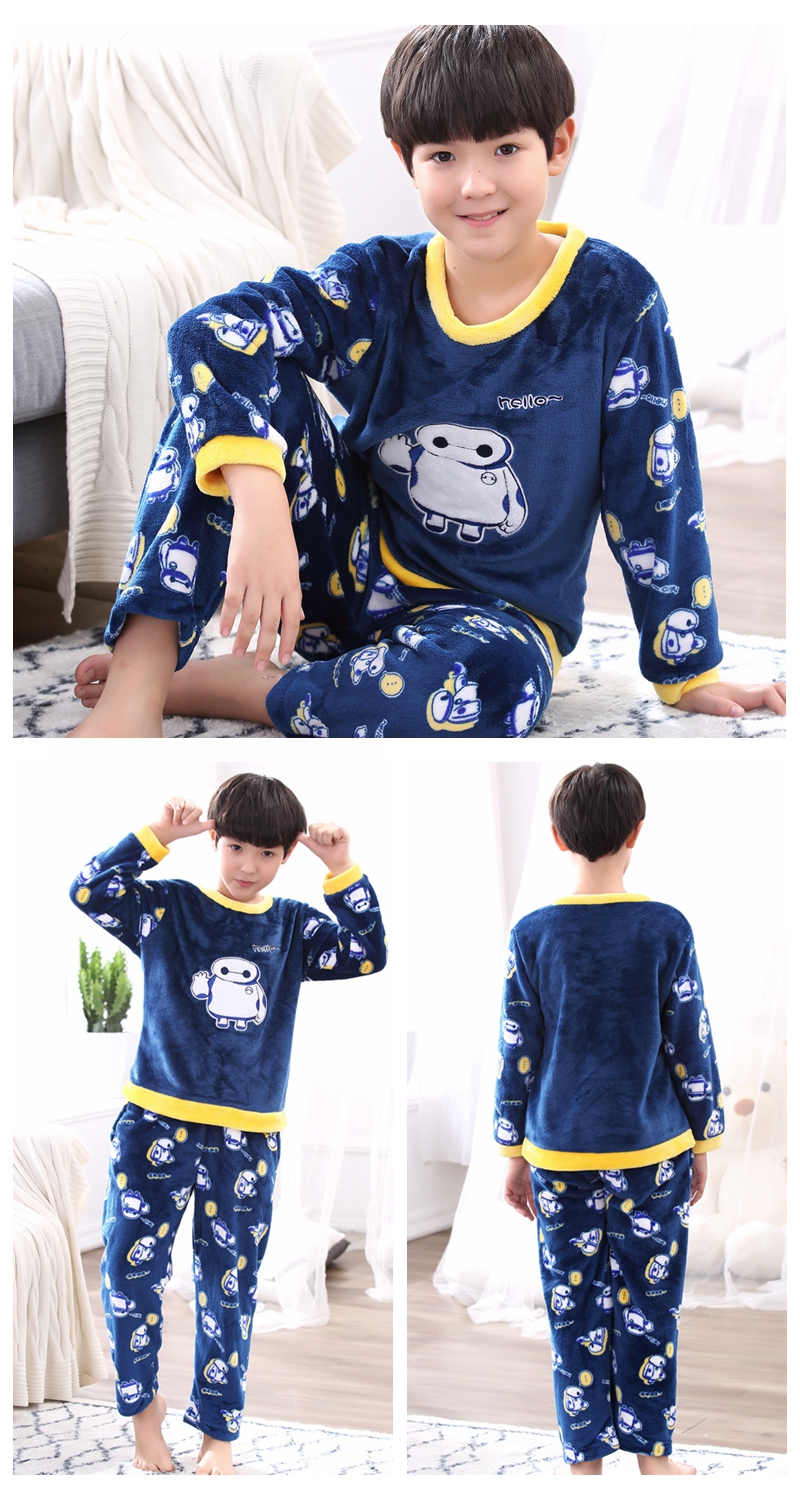 Cậu bé 4 5 6 7 8 9 10 11 12 Đồ lót trẻ em lông cừu san hô 13 tuổi flannel cậu bé lớn