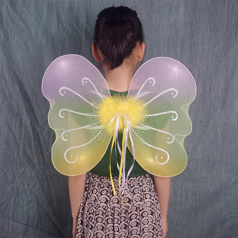 Children's Day Wonderful Fairy Fairy Girl Angel Wings Butterfly Feather Wings Performance Dress Up Props