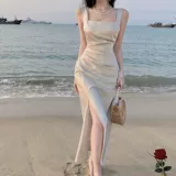 Белое небольшое дизайнерское свадебное платье, французский стиль, изысканный стиль