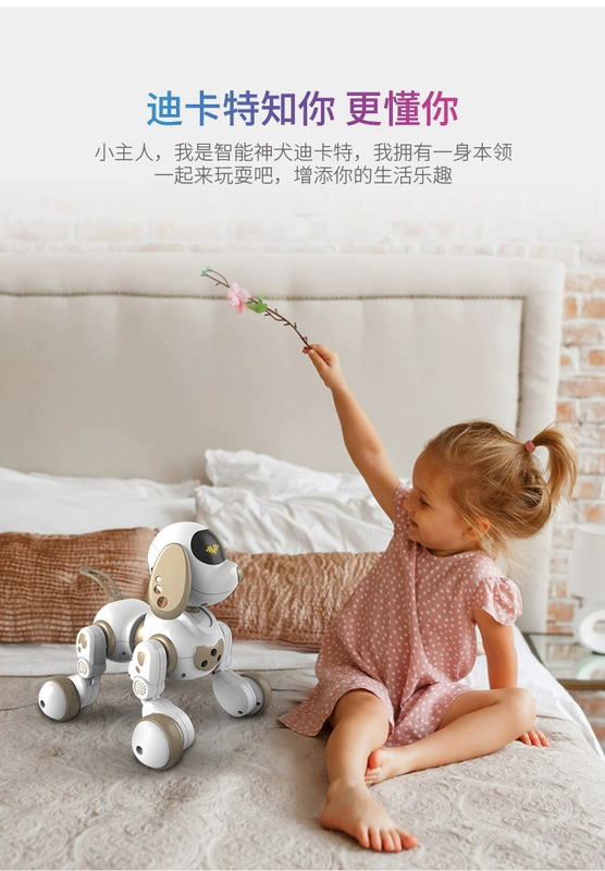 Robot thông minh đối thoại bằng giọng nói từ xa sẽ đi cậu bé thú cưng đồ chơi con chó con nhảy điện robot đồ chơi ben 10