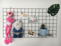 Black upper wall mesh mesh grid rack iron mesh jewelry display rack hanging goods iron mesh black mesh mesh