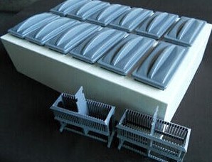 24片塑料染色缸组 抗原修复盒 12个一组，带2个染色架 耐强酸强碱