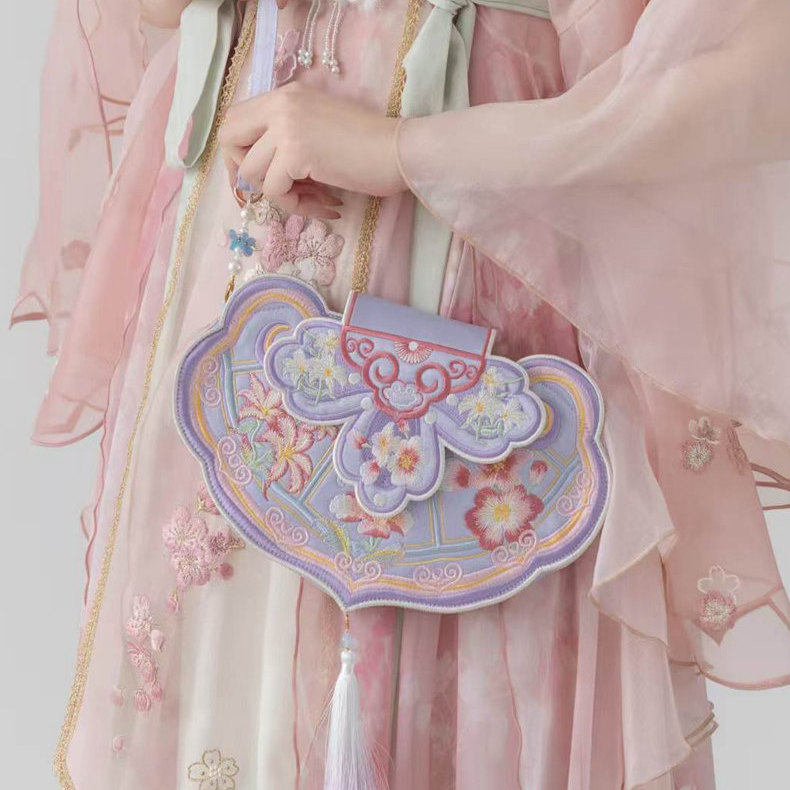 Caiyun Mark [ Ruyi ] Chinese-Style Embroidered Cheongsam Bag, Vintage Bag For Women, Hanfu Bag, Crossbody Bag, Phone Bag