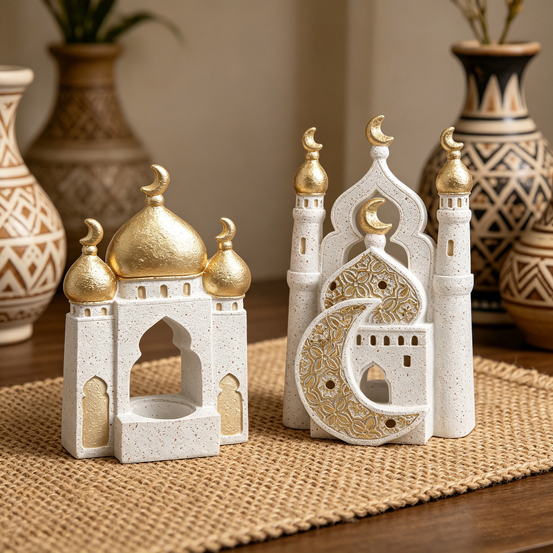 Middle Eastern Style Resin Desktop Crafts Ornaments Castle Hollow-Out Home Decor Tower Ornaments Home Decorations Middle Eastern Style Resin Desktop Crafts Ornaments Castle Hollow-Out Home Decor Tower Ornaments Home Decorations