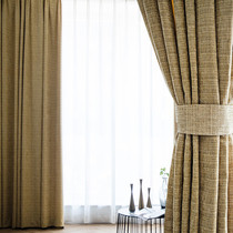 2021 New chenille full blackout curtain cloth Nordic simple bedroom window living room modern popular Net Red