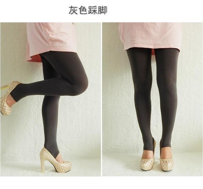 Cộng với phân bón XL pantyhose mùa xuân và mùa thu chất béo MM kéo dài mở rộng xà cạp cao eo chống móc lụa nữ kích thước lớn vớ quần tất lót lông đại hàn