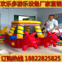 2022 New Double Single Inflatable Electric Vehicle Inflatable Air Model Battery Car Bumper Car Children's Toy Playground