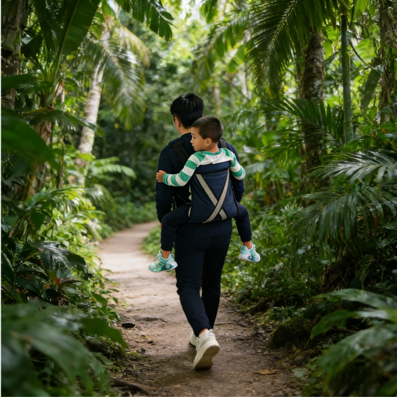 Lightweight and Breathable Outdoor Hiking Backpack for Carrying Children, Suitable for Small, Medium, and Large Kids, Cycling Baby Carrier Bag, Labor-Saving