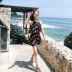 Bộ đồ tắm mùa xuân đen nóng bỏng cho nữ 2018 mới bảo thủ che bụng Xiêm thon váy gợi cảm của fan Hàn Quốc Đồ bơi trẻ em - Bộ đồ bơi One Piece áo bơi liền thân Bộ đồ bơi One Piece