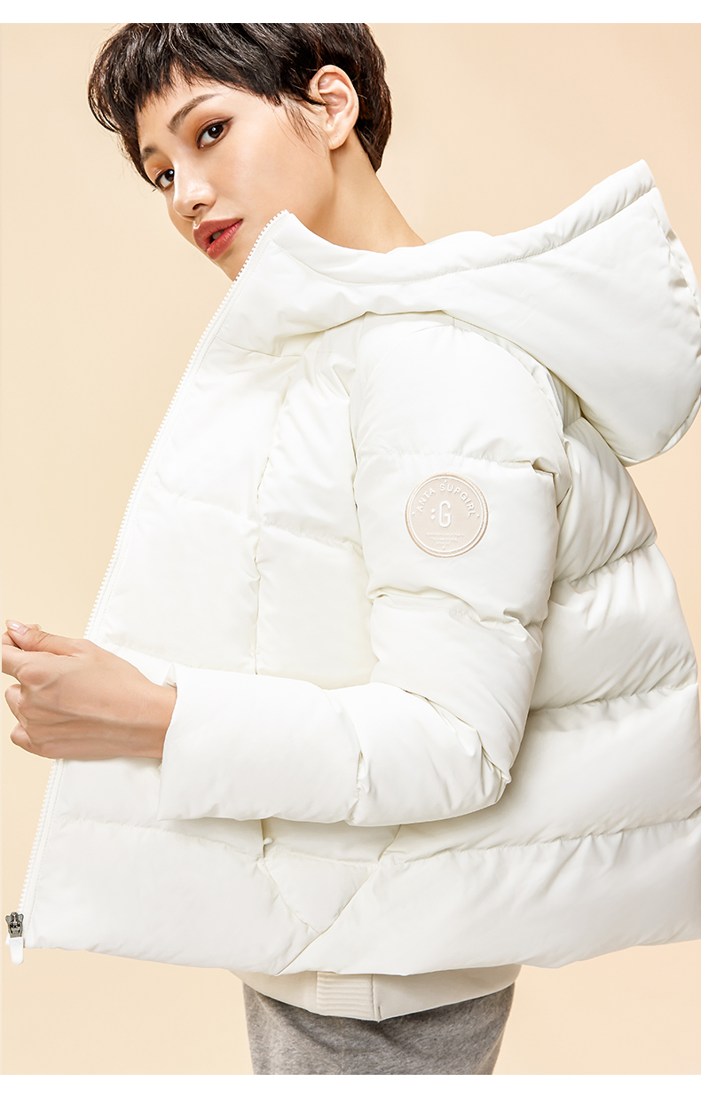 Anta down jacket nữ 2018 mùa đông mới dày áo ấm trùm đầu bánh mì xuống áo khoác 96479940 mẫu áo phao đẹp