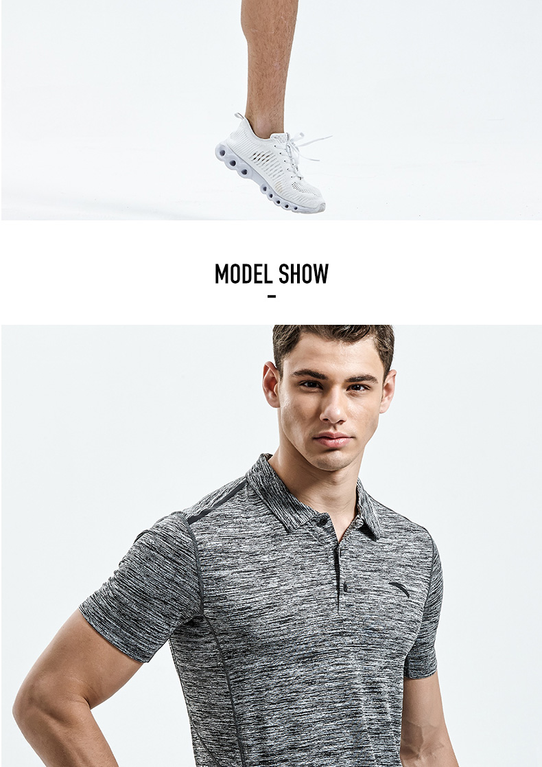 Anta nam 2018 mùa hè mới thể thao polo áo sơ mi đan ngắn t- shirt thể thao giản dị áo sơ mi 95827140 áo polo form rộng