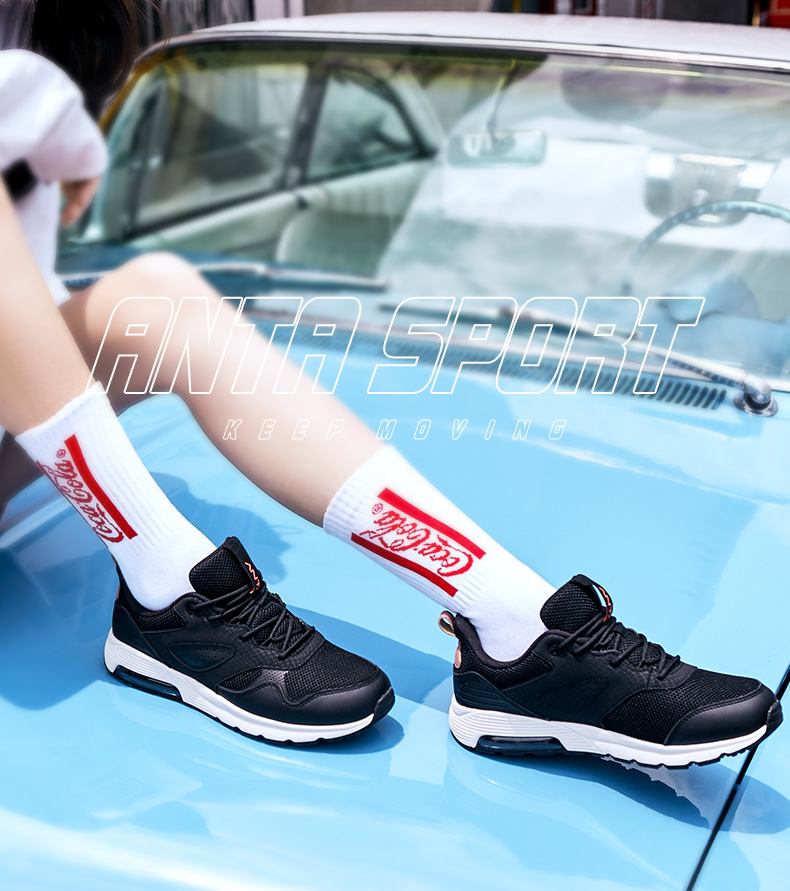 Giày Anta nữ đệm khí 2019 mùa thu mới trang web chính thức chống sốc mang giày thoáng khí giày thể thao giày chạy - Giày chạy bộ giày thể thao adidas nữ
