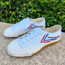 Double Stars Body Test Shoes Middle Exam Sports Athletics Special Canvas Small White Shoes Students Outdoor Running Lace Sports Board Shoes