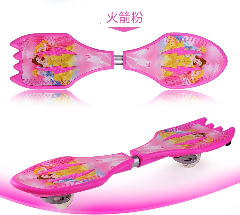 Authentic flash 2 bánh xe tay ga bảng sức sống bơi rồng hai bánh xe tay ga hai bánh trẻ em xe tay ga trôi - Trượt băng / Trượt / Thể thao mạo hiểm nón fornix