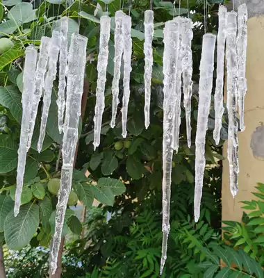 Simulation icicle film and television ice skating snow window display ice hanging ice ice pillar decoration fake ice cream