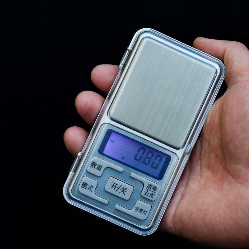 Electronic scale High precision portable mini peeling silicone resin measuring range 500 gr stainless steel electronic pocket scale 