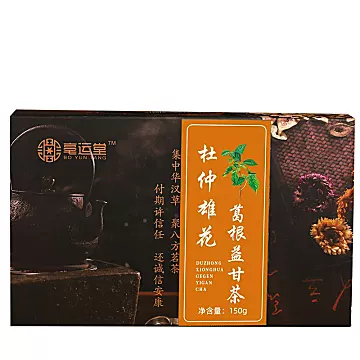 亳运堂杜仲雄花葛根益甘茶泡茶150g