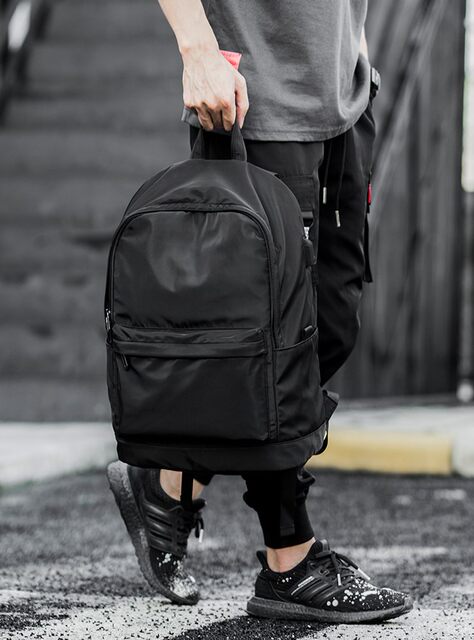 Trendy Men's Bag, Lightweight Large-Capacity Backpack, Korean Style Simple Casual Travel Backpack, Computer Bag, College Student Bag