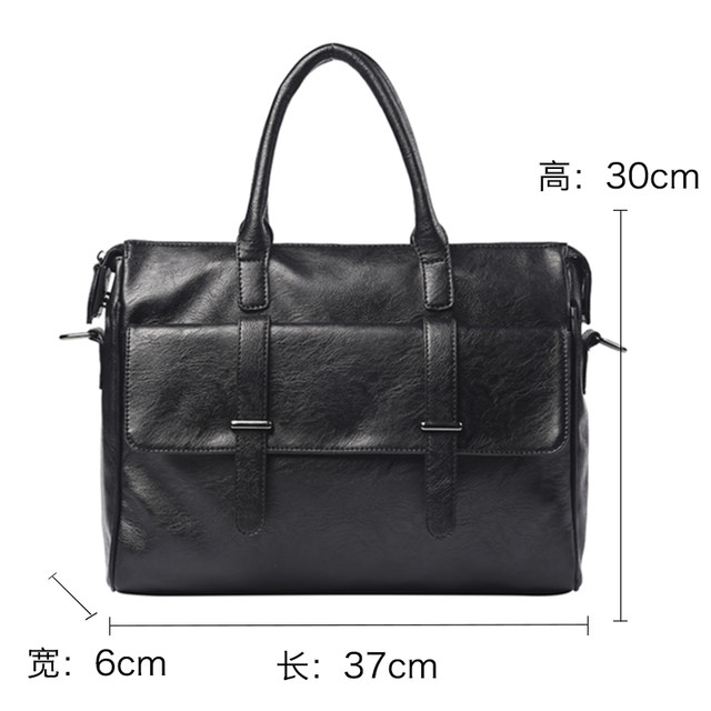 Genuine Leather New Men's Business Handbag Korean Style Briefcase Crossbody Bag Youth Casual Shoulder Bag Computer Bag