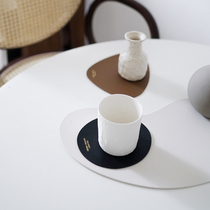 NICEONE Nordic placemats heat insulation mat imported padded leather table mat coaster mouse mat waterproof and anti-scalding