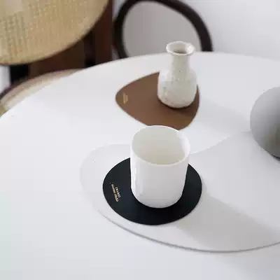 NICEONE Nordic Western food mat insulation mat imported thickened pu leather table mat coaster mouse pad waterproof and anti-scalding
