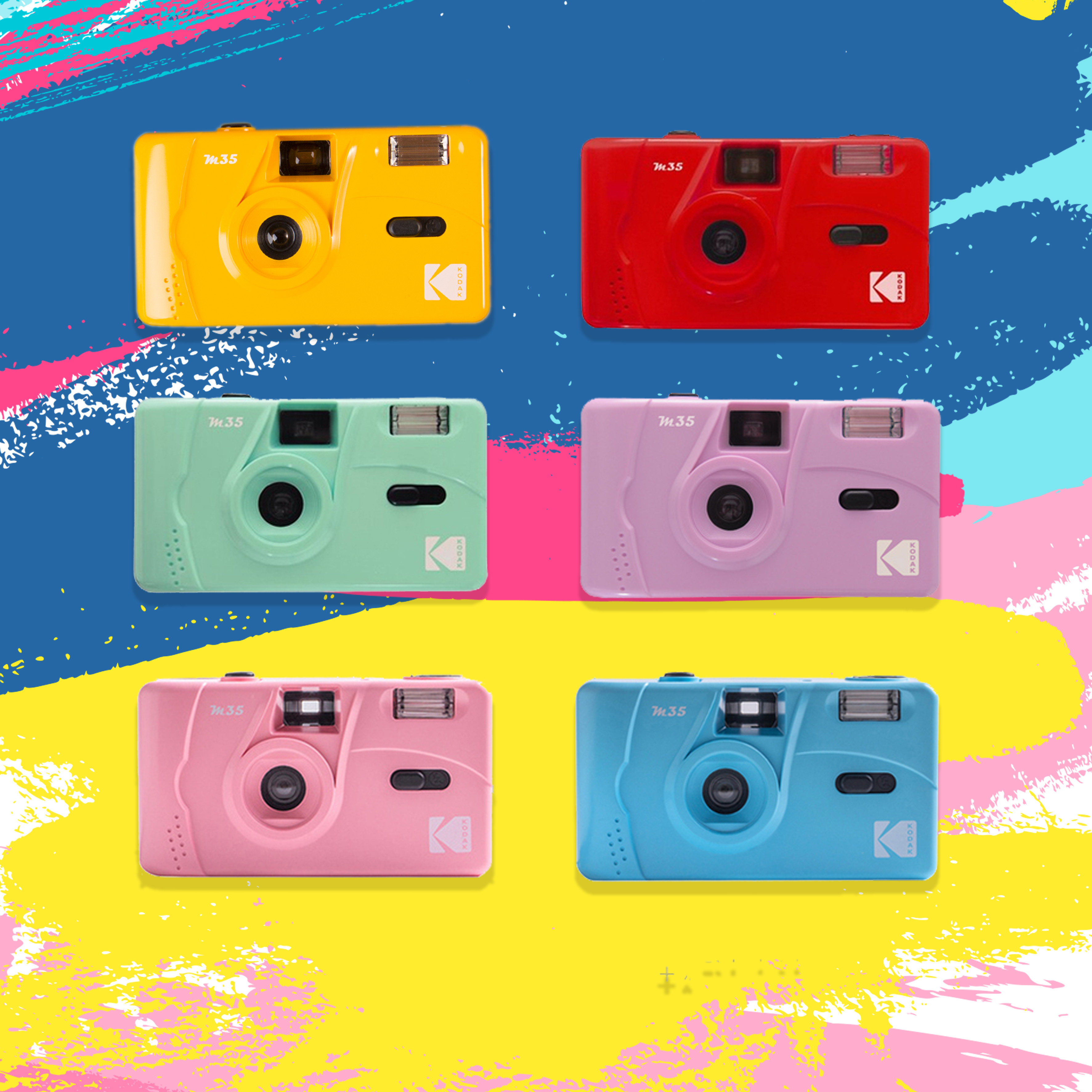 Retro Kodak M35 color black and white negative Replaceable film Fool camera reusable