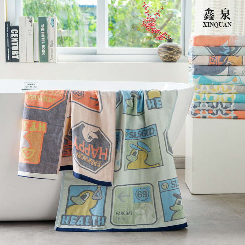 Full cotton cloth bath towels women's home with pure cotton water suction speed dry not easy for hair lovers Summer can be worn with wrap towel bath towels