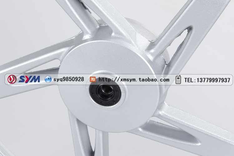 SYM Xia Xing Sanyang Đầu máy Jin Wang XS110-6A Xe trước Bánh trước Hub Vòng thép phía trước Nồi hơi Phanh - Vành xe máy banh mam