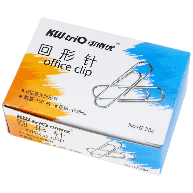 Excellent paper clip KW paper clip 28mm ring pin HZ-28a 100 pieces box