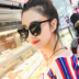 Kính râm mới 2018 của phụ nữ thời trang retro kính râm nữ hipster hộp lớn mặt tròn Phiên bản Hàn Quốc của kính phản quang đầy màu sắc kính thời trang nam Kính râm