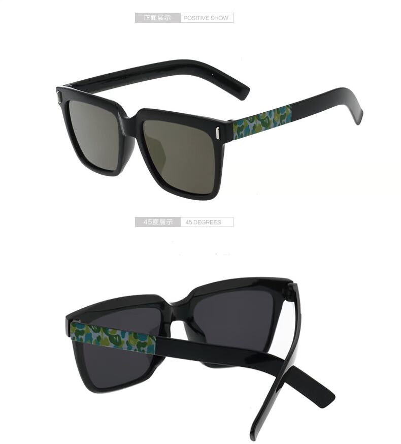 Shang Qi 2018 mới kính râm nam retro vuông kính râm nữ mặt dài thời trang hipster kính lớn kính mắt anna
