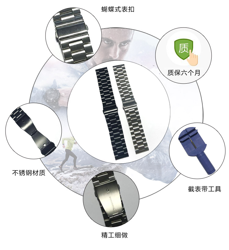 Suunto 颂 拓 Sparta dây đeo bằng thép gấp quang điện nhanh ngoài trời dây đeo đồng hồ baro thể thao ngoài trời có kim - Giao tiếp / Điều hướng / Đồng hồ ngoài trời các thương hiệu đồng hồ nổi tiếng