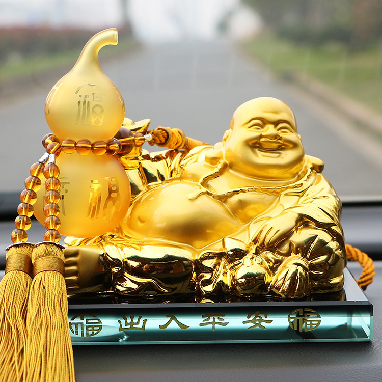 Car Perfume Decoration Car Maitreya Buddha Car Decoration Car Aromatherapy Buddha Beads Perfume Seat Creative Car Jewelry Male