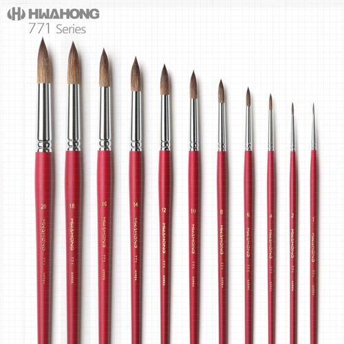 Акварель, художественные мелки, кисть для письма для школьников, гуашь, мел, Южная Корея, ручная роспись