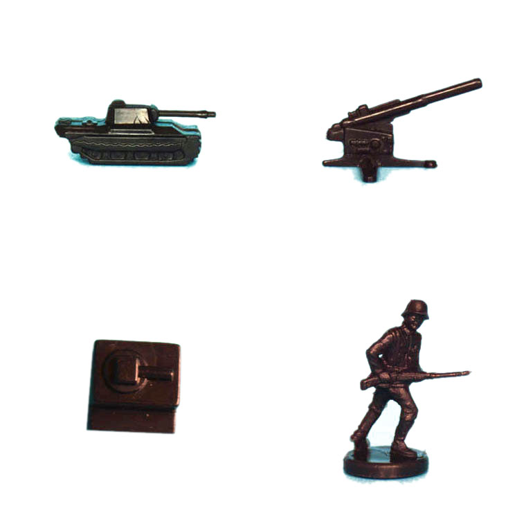 ANA Axis and Allies Table Battle Player Model Mini Tank Cannon Bunker