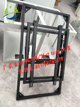  TV monitoring pneumatic splicing LCD large screen wall hanging rack 46 49 55 inch hydraulic front maintenance bracket vertical frame