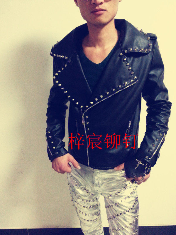 Pantalon cuir homme serré - Ref 1483959 Image 48