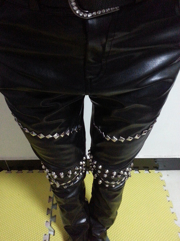 Pantalon cuir homme serré - Ref 1483959 Image 51