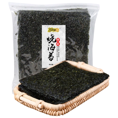 [Купить 2 волосы и 3 мешка] Сетчатые красные закуски 80 г пряный вкус, который представляет собой крупные крупные морские водоросли в офисных закусках