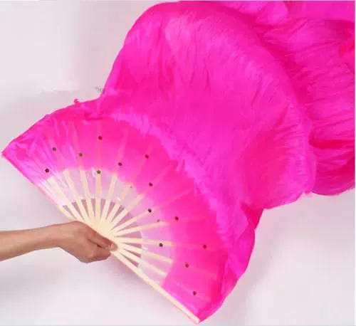 Фан -фанат танца - это расширенный фанат градиента, вентилятор, красочный шелковый фанат Золотая змея сумасшедший танец Длинной шелковый фанат градиента